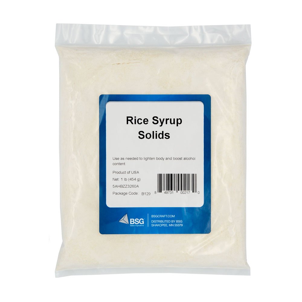 BSG Rice Syrup Solids 1 lb Bag, Model 1999A, Natural Sweetener