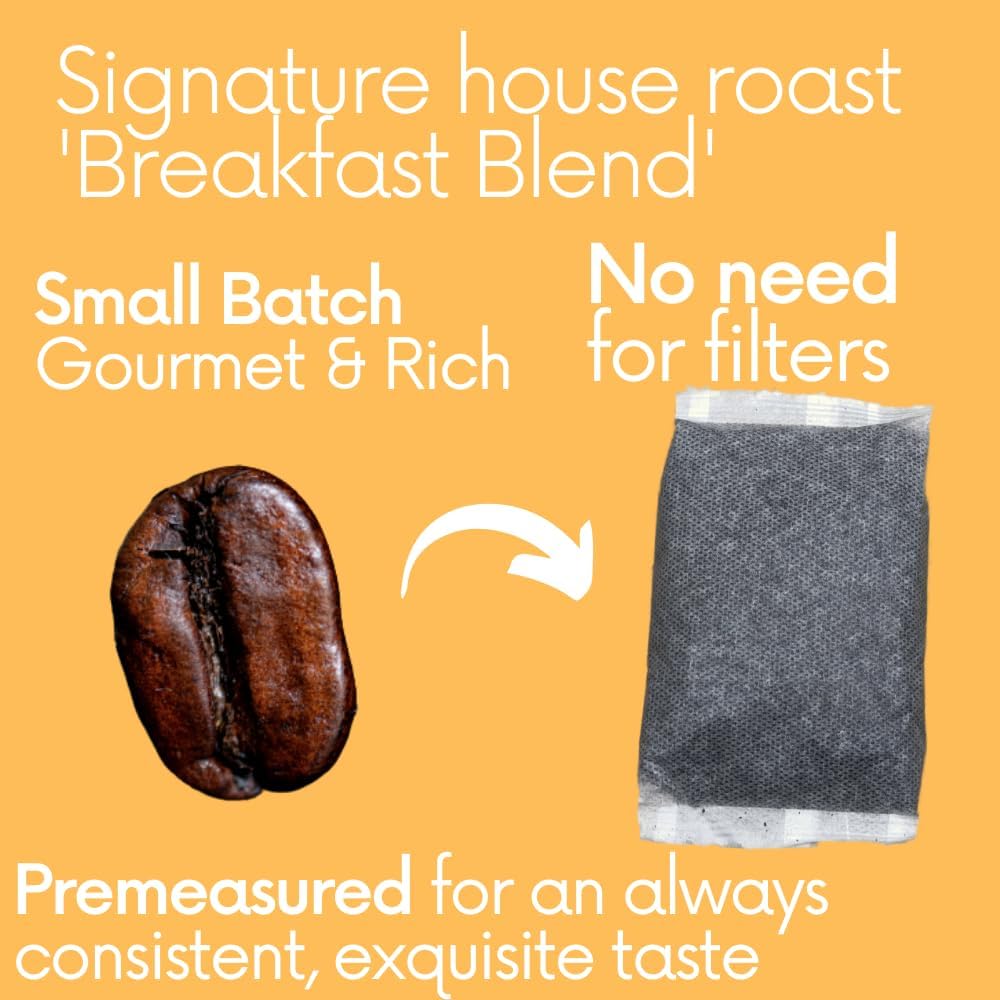 Sarasota Coffee Filter Packs | Medium Roast Breakfast Blend | Low Acid Pouches Gourmet Sampler Gift Set Ground Coffee In Filters