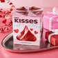 Hershey Giant Red Kisses Milk Chocolate Valentine'S Gift Box - Extra Large Solid Chocolate Candy Treat For Parites, Valentines E