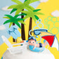 Swimming Pool Cake Decoration Beach Cake Decoration Swimming Pool Cake Topper Summer Beach Cake Toppers Summer Birthday Party Su