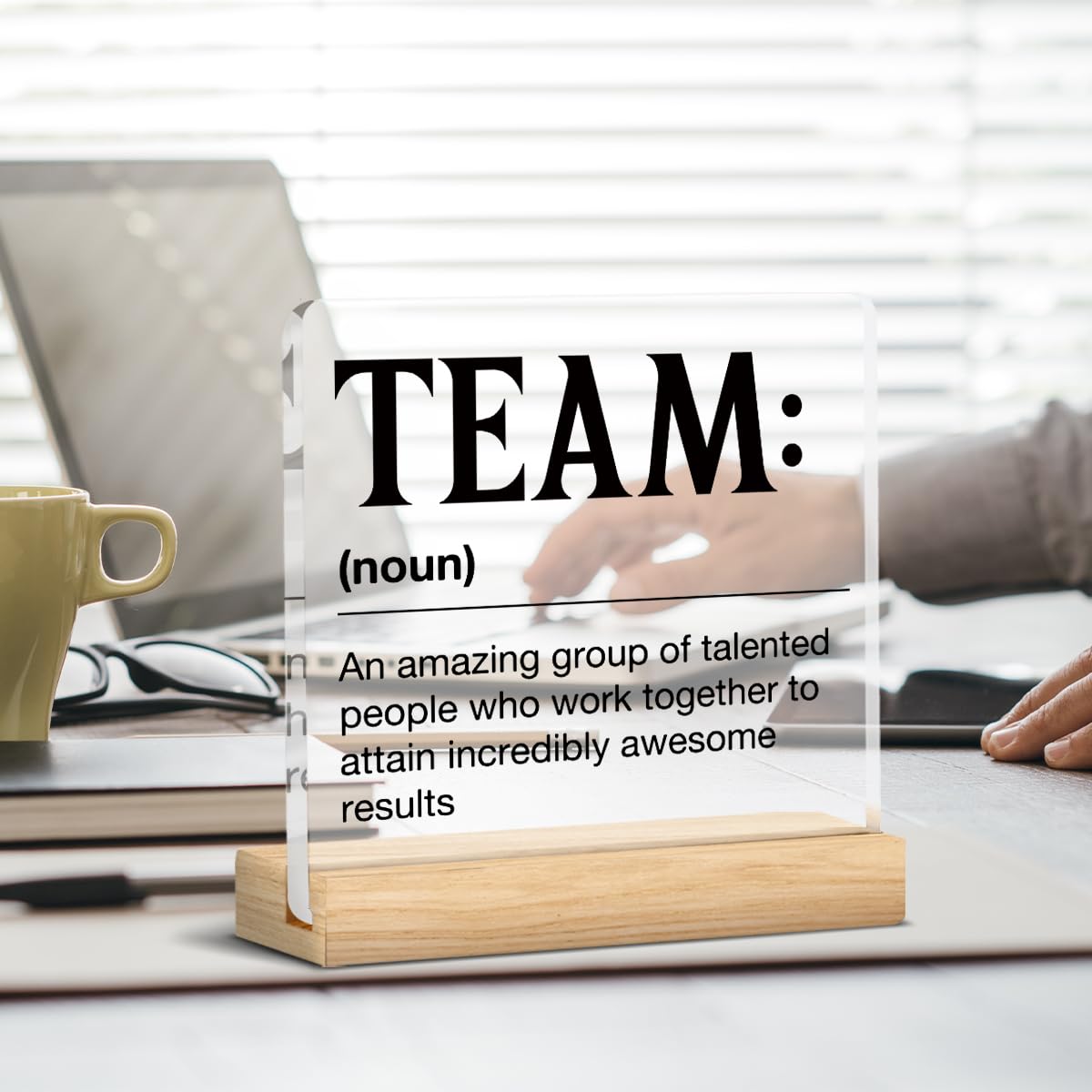 Inspirational Team Gifts Desk Decor, Best Team Ever Gift Teamwork Building Present Appreciation Gifts For Coworkers Teammate Emp