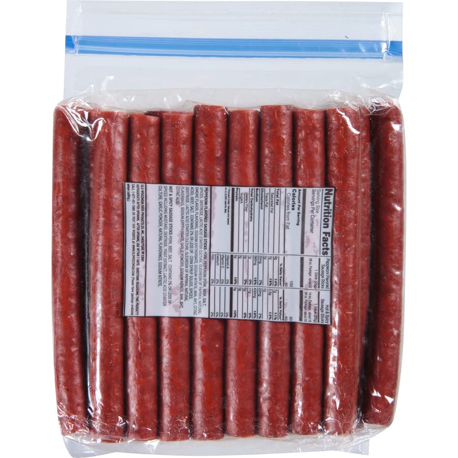 Old Wisconsin Hot & Spicy Sausage Snack Sticks, 28oz, Pack of 1