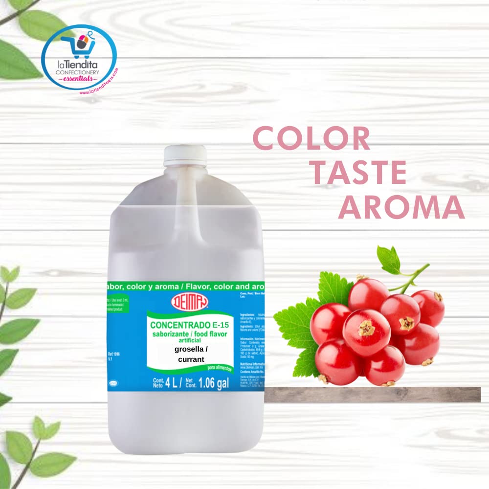 Deiman Artificial Food Flavoring Currant Concentrate E-15 (1.06 Gal)