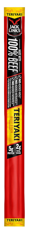 Jack Links Beef Sticks, Teriyaki, 5g Protein, 0.92 Oz, Keto Friendly, Meat Snack