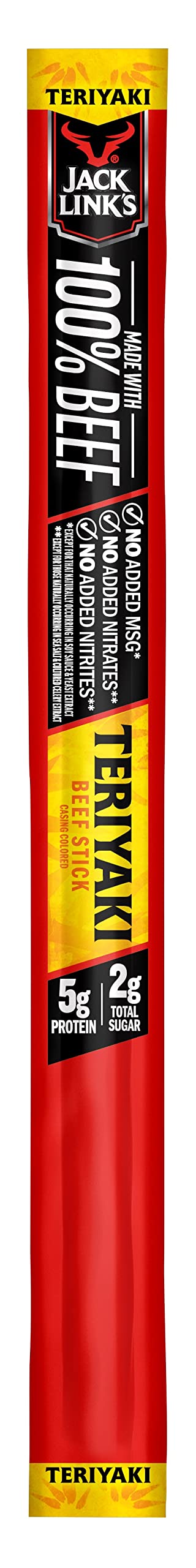 Jack Links Beef Sticks, Teriyaki, 5g Protein, 0.92 Oz, Keto Friendly, Meat Snack