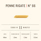 Rummo Penne Rigate Pasta N.66 - Penne Pasta Noodles, Dry Pasta, Durum Wheat Semolina Penne, Pasta From Italy - 16 Ounce (Pack Of 5)