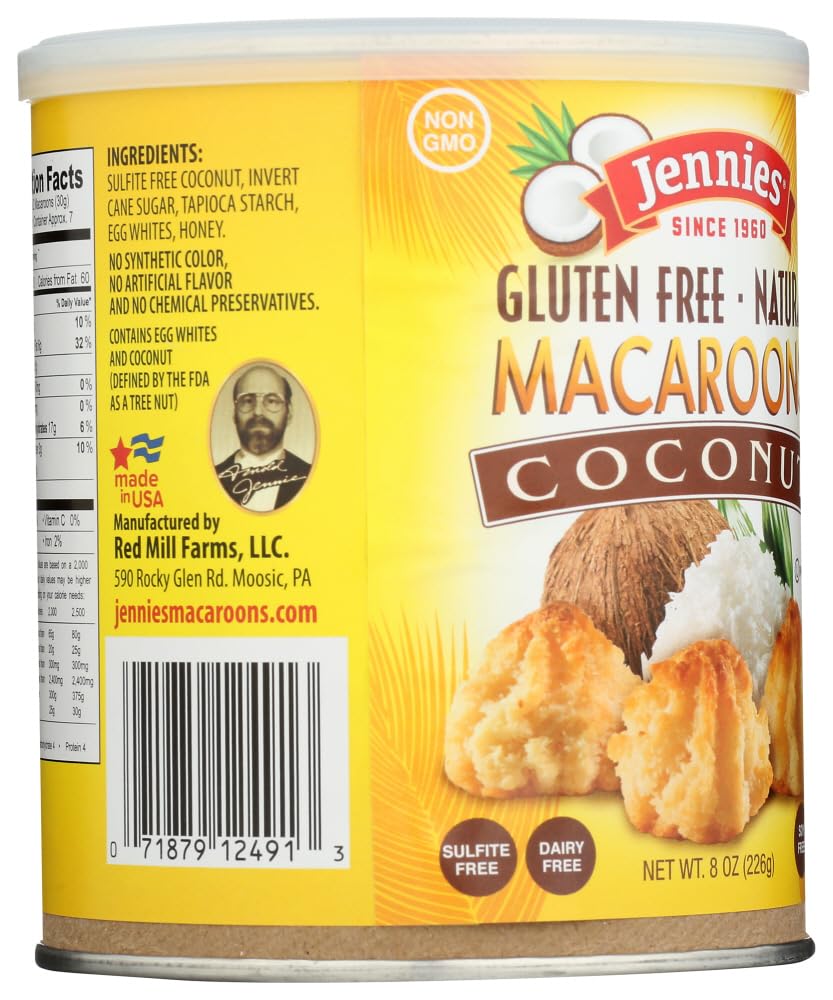 Jennies Coconut Macaroons - 8 Ounce (Pack of 2)