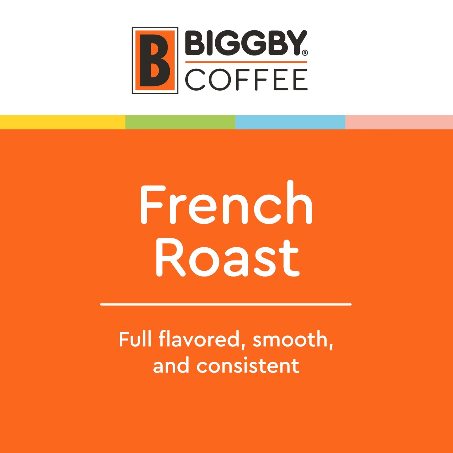 BIGGBY French Roast Single Serve Coffee, Dark Roast, 80 Count Recyclable Plastic Cups