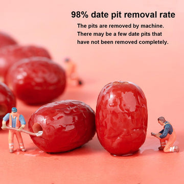 Mkostlich Jujube Date, Pitted Dates Bulk, Chinese Red Date, 1.1Lb/500G Large-Size Jujubees, Sweet Dried Jujube Fruit For Snackin