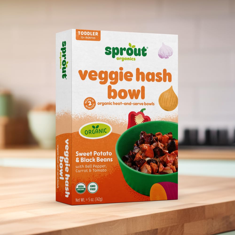 Sprout Organics, Toddler Meal, Veggie Hash Breakfast Bowl, 5 Oz