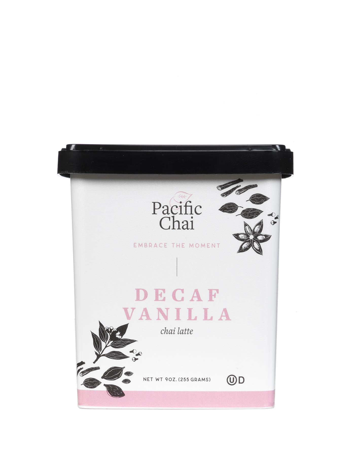 Pacific Chai Decaf Vanilla Chai Latte, Instant Powered Dry Chai Tea Latte Beverage Mix, Gluten Free, Kosher, 9 Ounce (Pack Of 3)