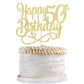 Gold Glitter Happy 50Th Birthday Cake Topper,Cheers To 50 Years,Happy 50Th Birthday Cake Topper,50Th Anniversary Cake Topper, Me