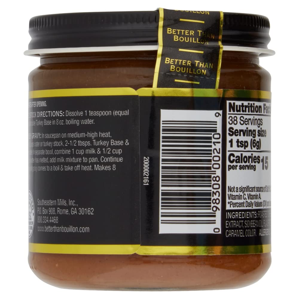 Better Than Bouillon Premium Turkey Base, Roasted Turkey Flavor, 8 Ounce (Pack of 4)
