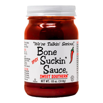 Bone Suckin Sauce Sweet Southern BBQ Sauce, Gluten-Free, Non-GMO, 18 Ounces, For Ribs, Chicken, Pork, Beef