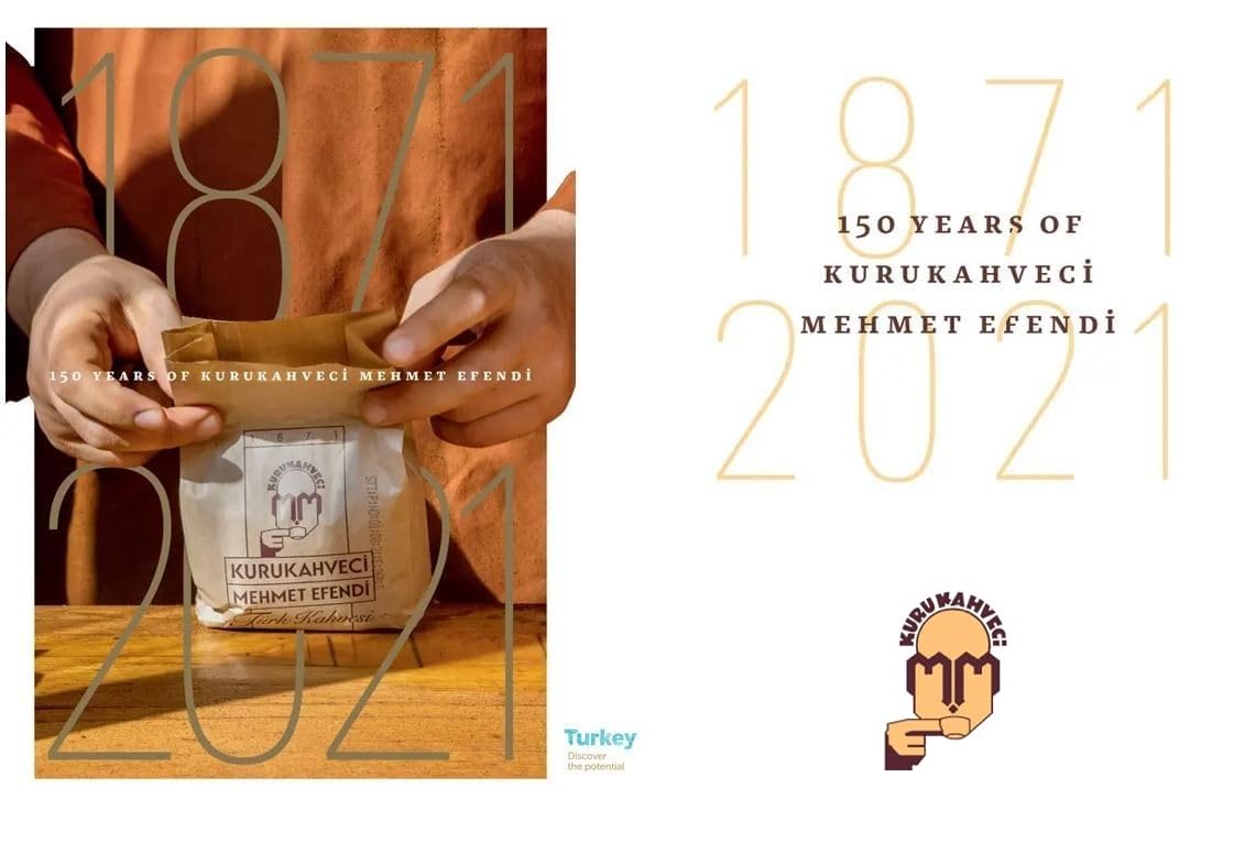 KURUKAHVECI MEHMET EFENDI Turkish Coffee  Arabica Beans  Roasted Ground Rich Aroma  Fresh  Medium to Heavy-bodied  Original Taste Since 1871 (17.6 OZ / 500 Gr) Pack of 2