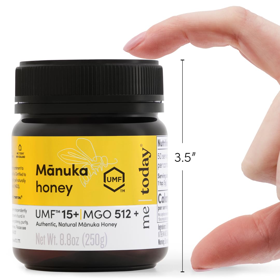 Me Today Manuka Honey, Umf 15+/Mgo 512+ From New Zealand Authentic, Raw & Unpasteurized Honey | Raw Manuka Honey For Daily Welln