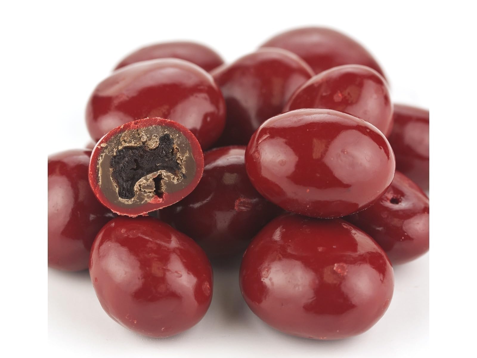 Beulah's Red Chocolate Covered Dried Cherries, 5 Pound Package, 400 Pieces of Candy