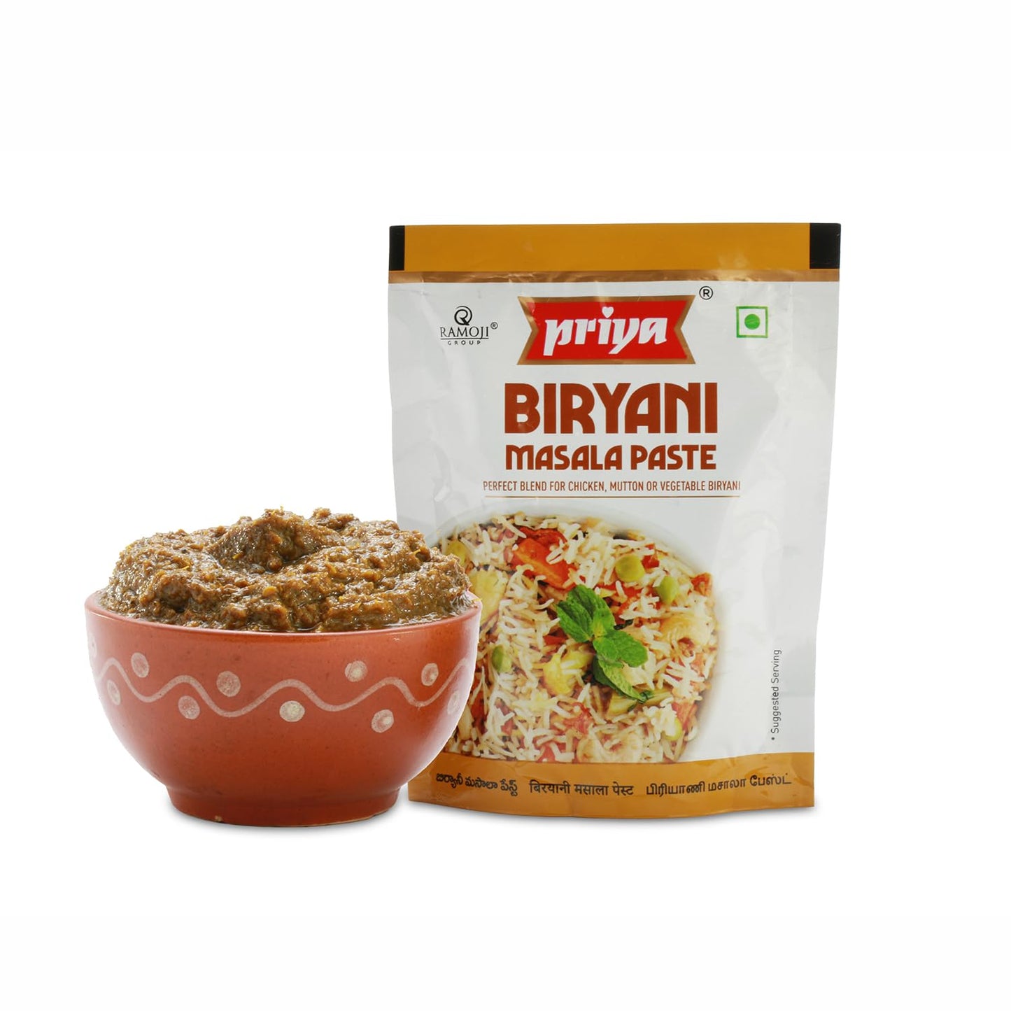 Priya Biryani Masala Paste -100G (Pack Of 4) | Ready To Cook | Naturally Processed | Authentic Aroma And Flavour For Cooking, Ve