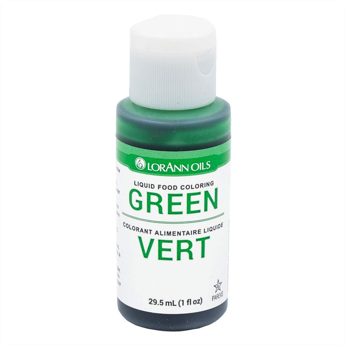 Lorann Green Liquid Food Color, 1 Ounce Squeeze Bottle