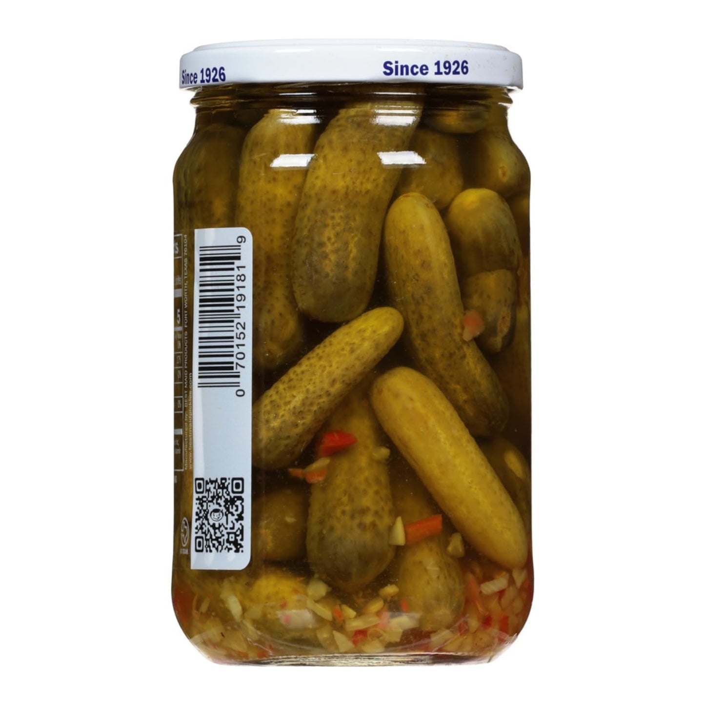 Best Maid Products Glass Jars - Dill, Kosher, Hamburger Slices, Garlic Bites, Habanero Chips, Xtreme Hot Pickles - 2 Pack
