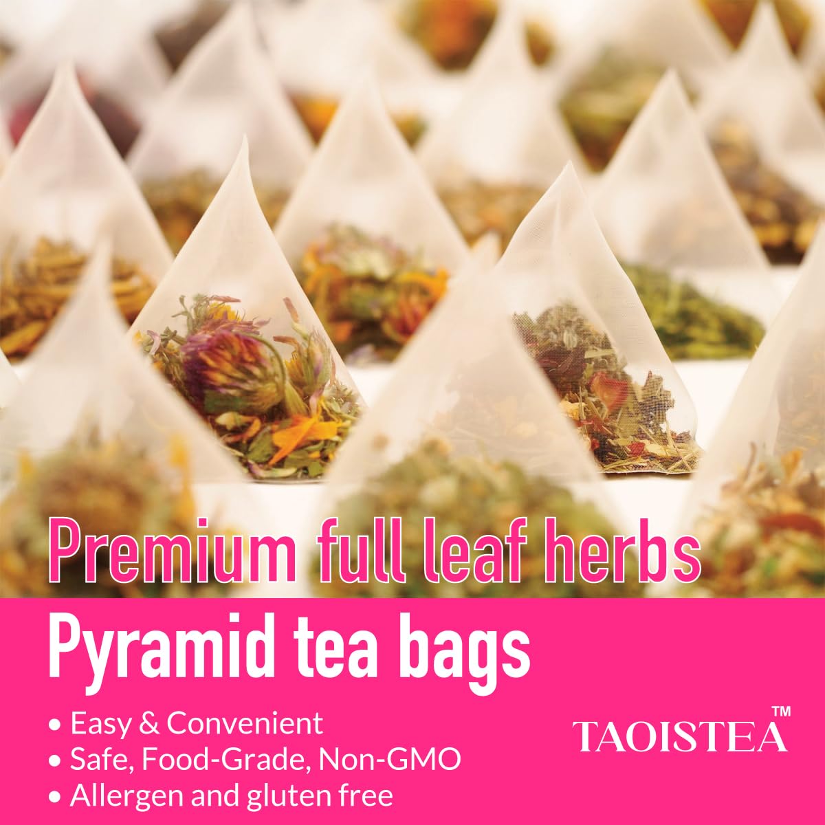 TAOISTEA Mood Elevate Tea, Energizing Herbal Blend with Ginseng, Green Tea & Ginkgo - 14 Bags, 1 Count