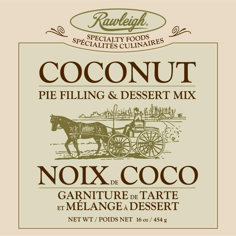 Rawleigh Coconut Pie Filling & Dessert Mix, 16 oz, Pack of 3, White