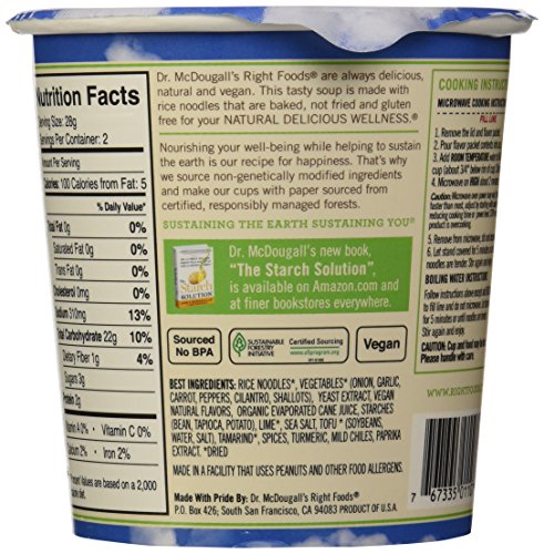 Dr. McDougall's Soup, Vegan Pad Thai Noodl, 2 oz