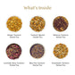 Vahdam, Limited Edition - Turmeric Herbal Wellness Tea Gift Set - 6 Oprahs Favourite Turmeric Herbal Blends In Gift Box | Gluten Free, Non Gmo | Gifts For Him/Her | Tea Gifts For Men & Women
