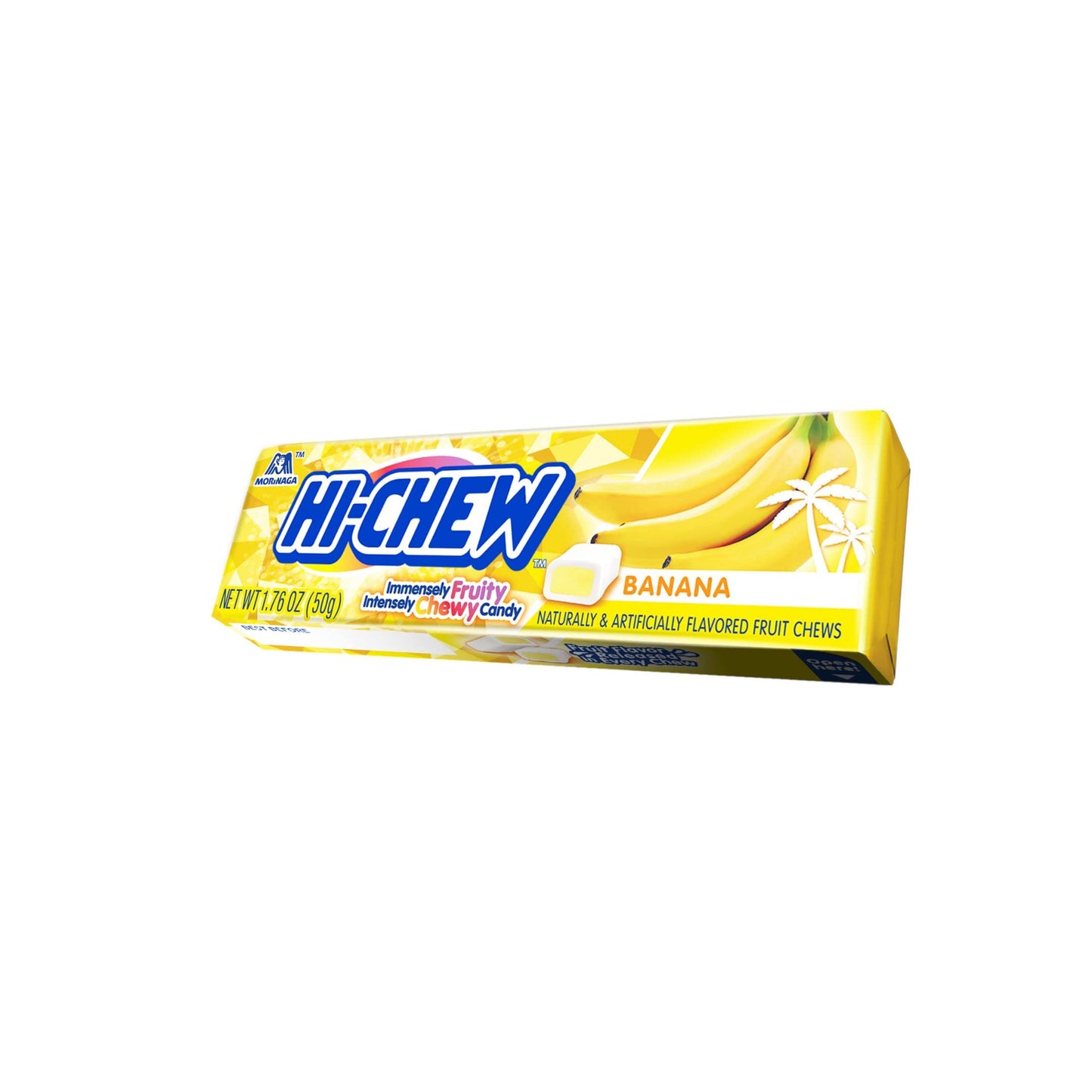 Hi-Chew Banana - Box Of 15 Sticks, 1.76Oz Ea | Unique Fun Soft & Chewy Taffy Candy | Immensely Juicy Fruit Flavors