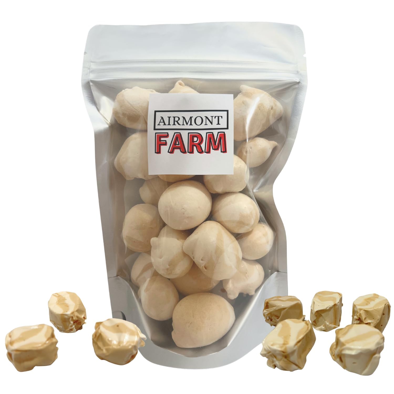 Airmont Farm Freeze-Dried Candy Salt Water Taffy - Crunchy Peanut Butter Flavor - 2 oz Box