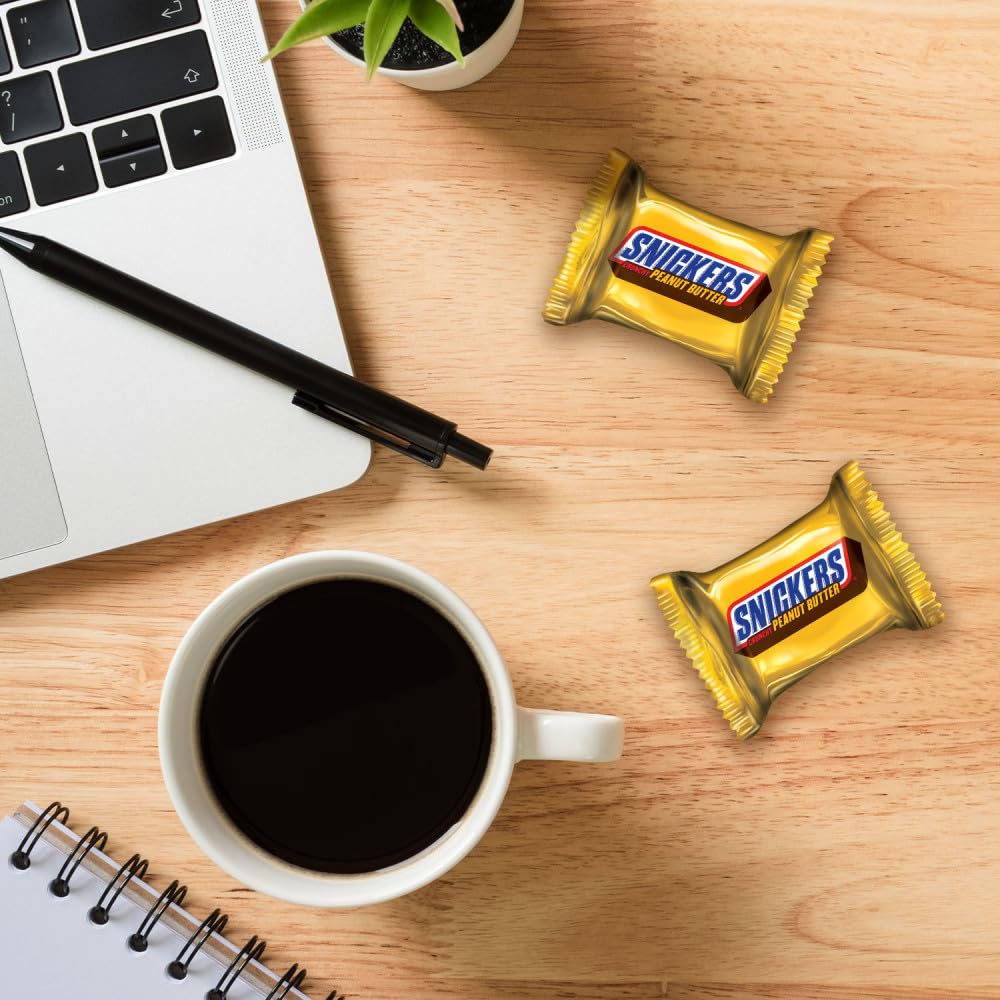 SNICKERS Crunchy Peanut Butter Squared Fun Size Halloween Chocolate Candy Bars, 11.5oz