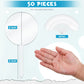 50 Pieces 2 Inch Round Acrylic Cupcake Toppers Blank Cupcake Stick Toppers Clear Mini Diy Cake Topper For Birthday Festival Part