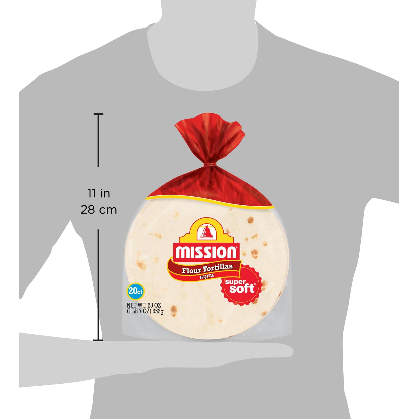 Mission Super Soft Flour Tortillas, Fajita Size, 20 Count