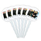 GRAPHICS & MORE Cupcake Picks Set of 6, Acrylic, Multi Color, Friends Theme, Model CUPCAKE.ROUND.WBGAM031.Z004804_8