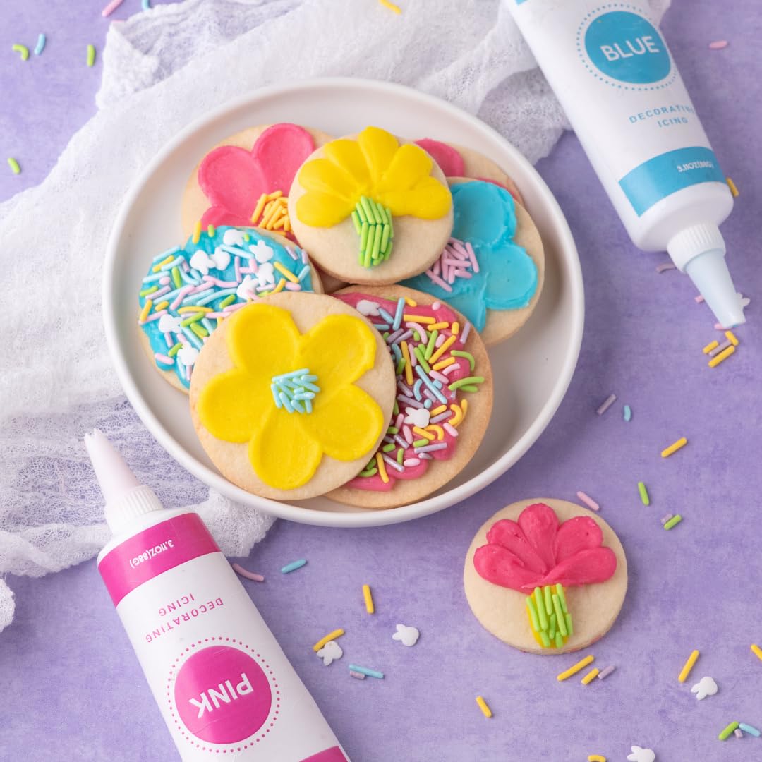 Sweets Indeed Spring Frosting Kit Plus Bunny Easter Sprinkles Frosting Tubes Nozzles Perfect For Baking And Cookie Decoarting 11