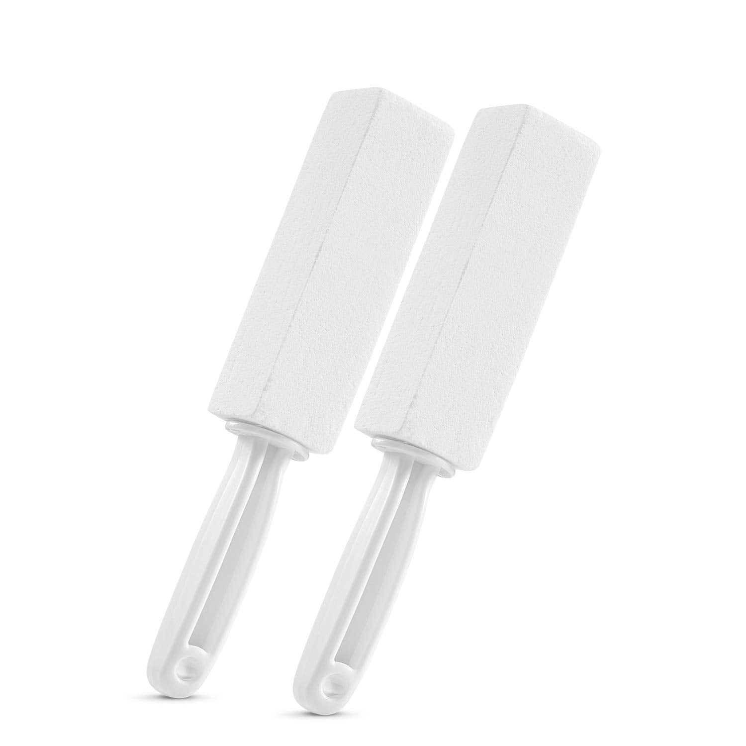 2 Pack Pumice Stone For Toilet Bowl Cleaning With Handle, Scouring Stick Remove Toilet Bowl Hard Water Rings, Calcium Buildup An