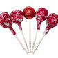 Red Raspberry Red Lollipops, Red Tootsy Pops, by Queen City Candy Cave,(1 Pound)