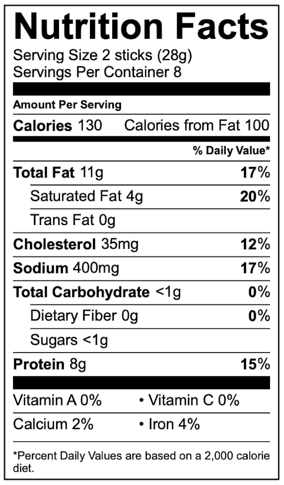 CATTLEMANS CUT Angus Beef Sticks, 8 Ounce Pack, High-Protein Snack