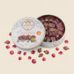 Zaitoune Rose Covered Turkish Delight - 9 Oz | Stuffed With Pistachios & Cashews | Coated With Dried Rose Petals | Authentic Luxury Lokum Sweets In Beautiful Gift Tin | Handmade, Individually Wrapped