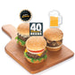 Big Dot Of Happiness Cheers And Beers To 40 Years - Dessert Cupcake Toppers - 40Th Birthday Party Clear Treat Picks - Set Of 24