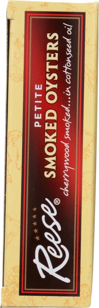Reese Smoked Oysters, Petite, 3.7 oz (Pack of 10), Model 070670005759