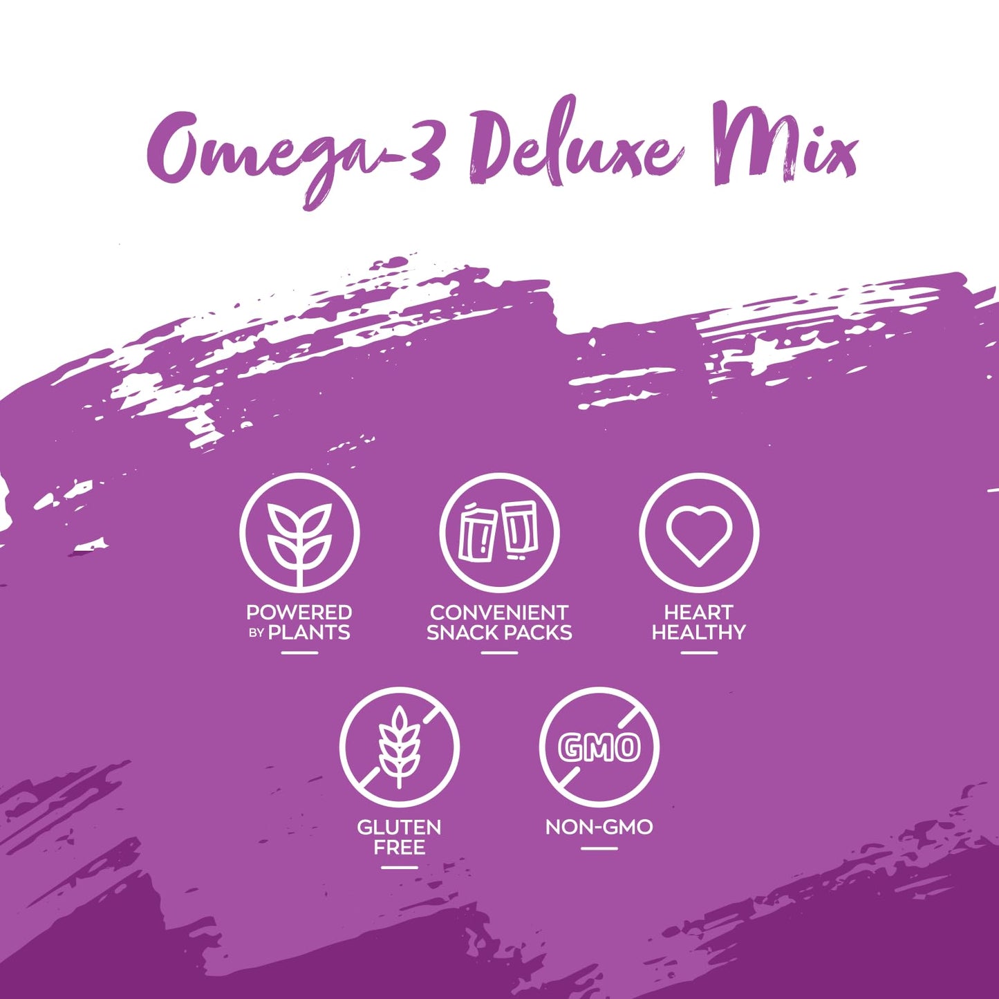 Natures Garden Omega 3 Deluxe Mix - Healthy Trail Mix, Power Up, Heart Healthy, Gluten Free, Cholesterol Free, Sodium Free, No