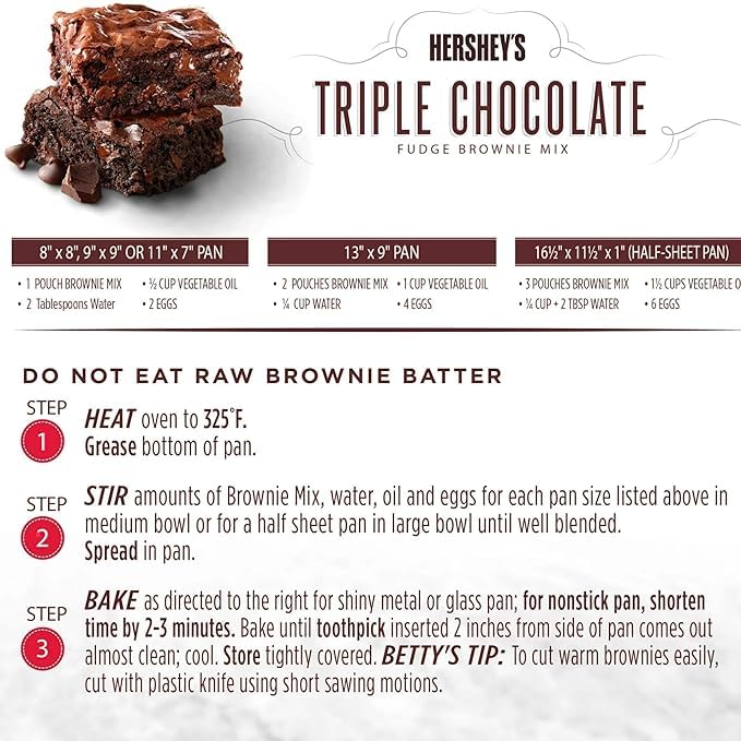 Chocolate Brownie Baking Mix, 4-20 Oz Pack (5 Lbs(1 Pack))