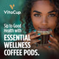 Vitacup Immunity Coffee Pods, Wellness Boost With Antioxidants, Echinacea, Probiotics, Vitamin C & D3, Medium Dark Roast, Recyclable Single Serve Pod Compatible With Keurig K-Cup Malt-Inspired,16 Ct