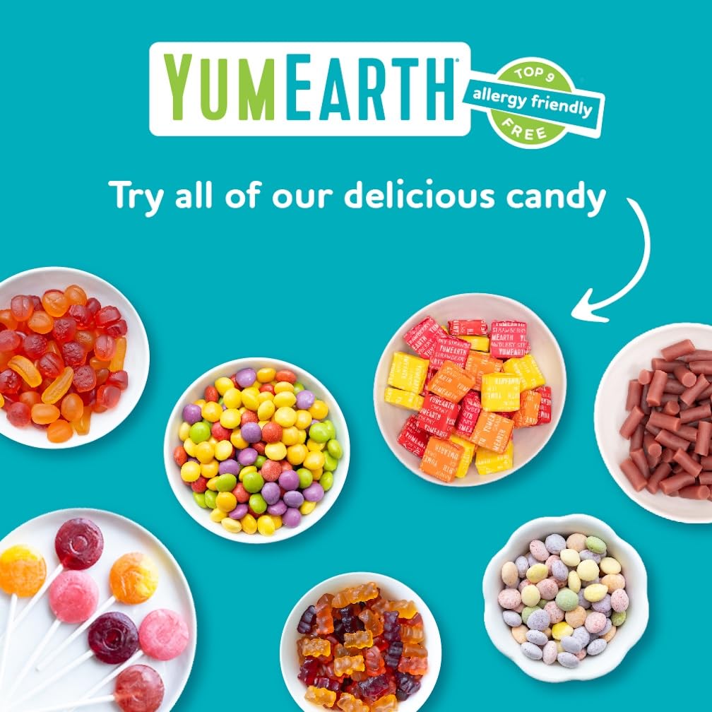 Yumearth Organic Variety Box - Jelly Beans, Giggles, Chewys, Sour Littles - Allergy Friendly (Top 9 Free), No Artificial Dyes Or