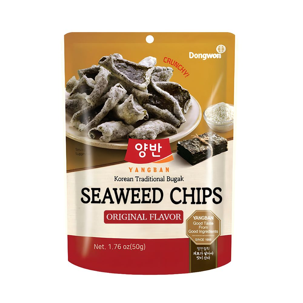 [Dongwon] YANGBAN Seaweed Chips | Classic Original Flavor | Authentic Korean Seaweed Nori Snack | Crispy and Light | Traditional
