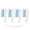 Sensitive Replacement Electric Replacement Toothbrush Heads (4 Count) Dual Clean Rotating Sets Compatible With Braun Oral B Cros