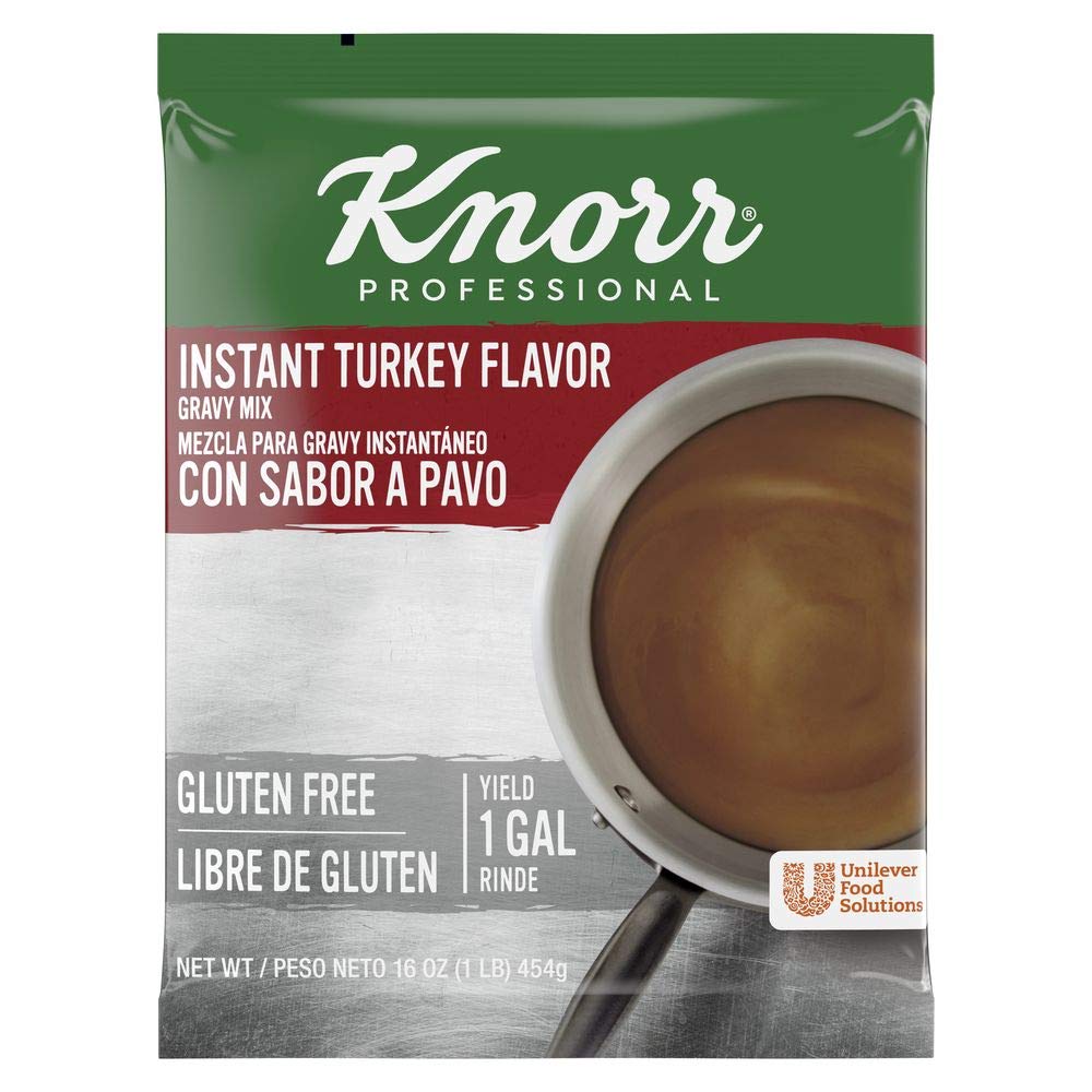 Knorr Professional Turkey Gravy Mix Gluten Free  No added MSG  0g Trans Fat  1 lb  Pack of 6