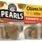 PEARLS Manzanilla Olives To Go, Stuffed, 1.6 oz Cups, Pack of 24