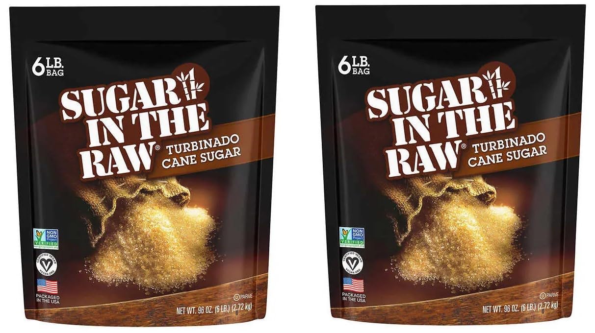 Generic Turbinado Sugar - Natural Cane Sugar, 6 Lb (96 Ounce)